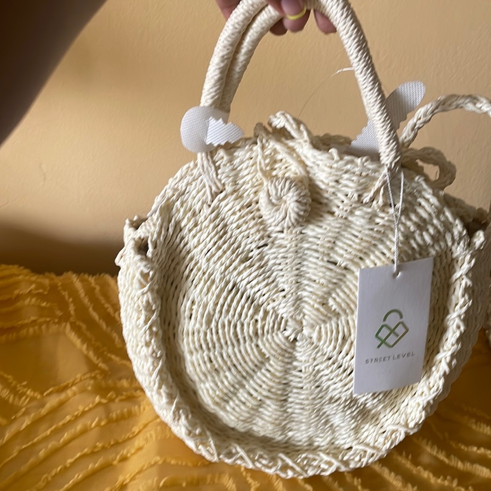 Cute straw purse